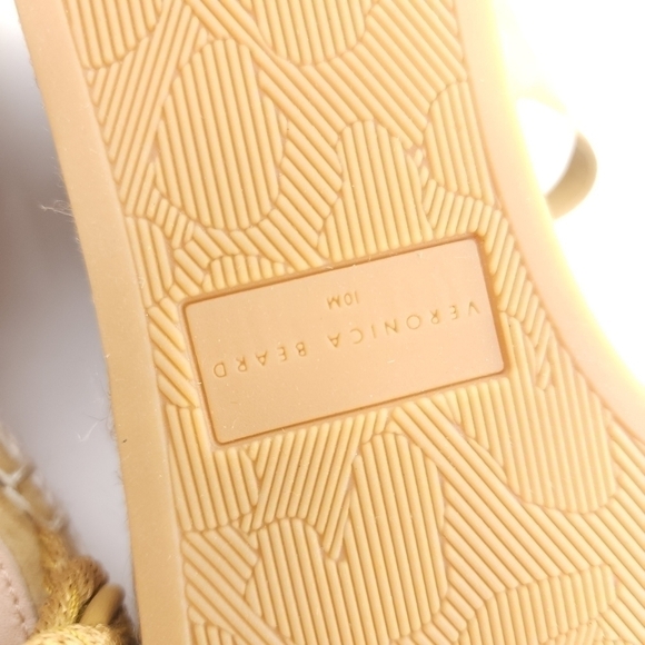New Veronica Beard Mustard Tan Reema Platform Espadrille Sandals Size 10 - Picture 14 of 14